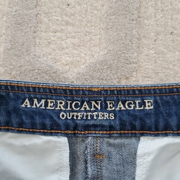 AEO Hi Rise Festival Patchwork Denim Skirt - Picture 6 of 9